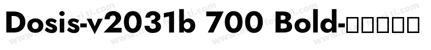 Dosis-v2031b 700 Bold字体转换